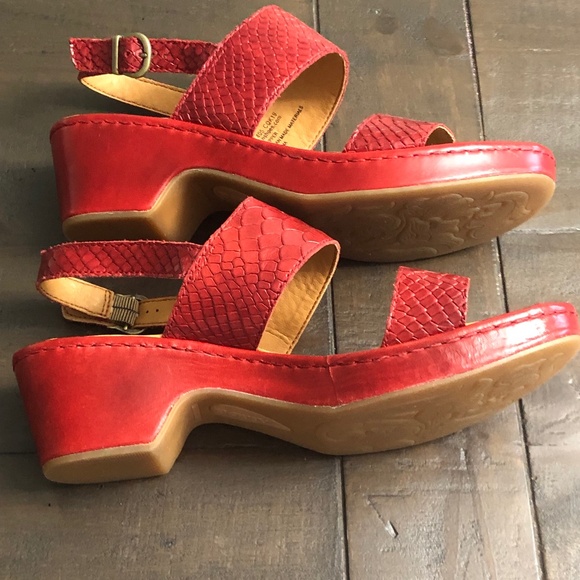 Born red woman heels sandals - Picture 3 of 10